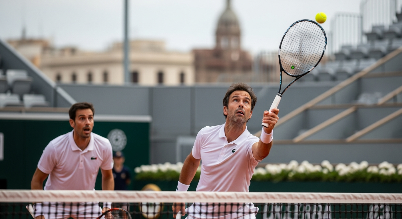 Tenista usa serviço à colher em match point em Barcelona